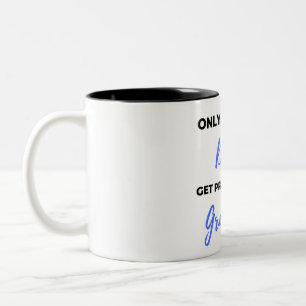 Only The Best Dads Get Promoted To Grandpa black Two-Tone Coffee Mug