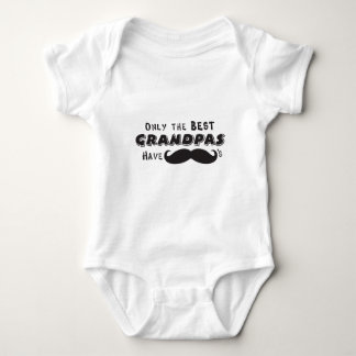 Only the Best Grandpa's have Moustaches Baby Bodysuit