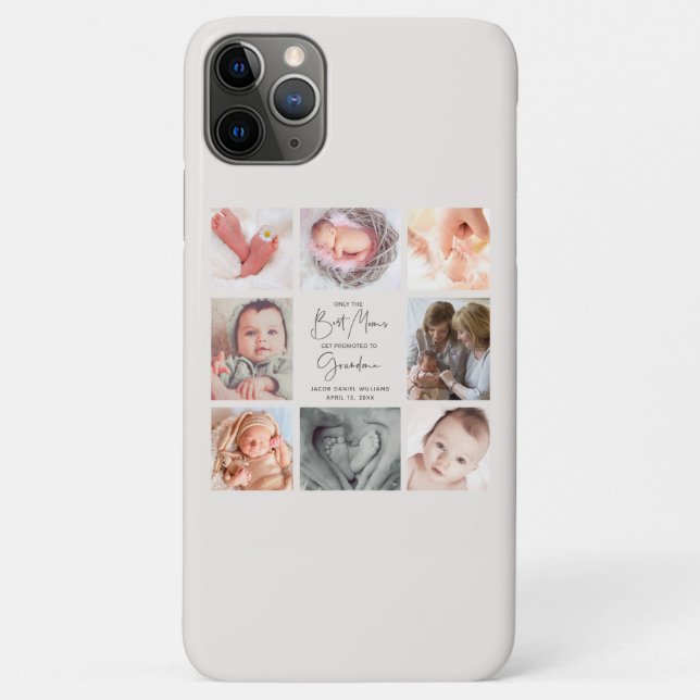 Only the Best Moms Get Promoted to Grandma 8 Photo Case-Mate iPhone Case (Back)