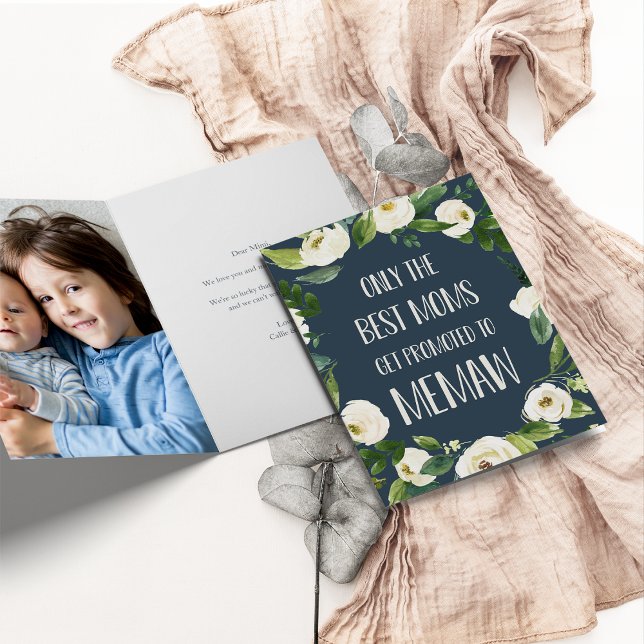 Only the Best Moms Get Promoted to Memaw Card (Creator Uploaded)