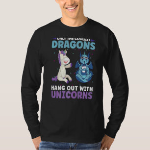 Only The Coolest Dragins Unicorns Magical Creature T-Shirt