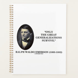 Only The Great Generalisations Survive Emerson Planner