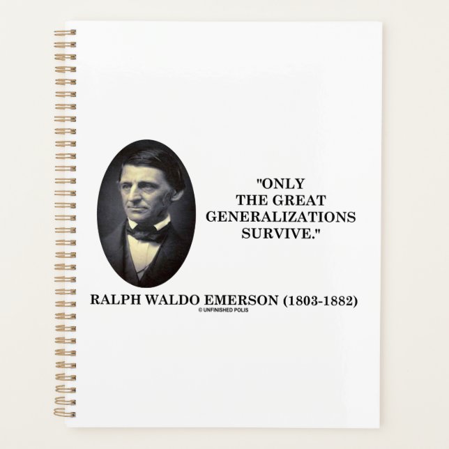 Only The Great Generalisations Survive Emerson Planner (Front)