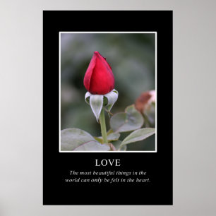 Only the heart knows true beauty poster