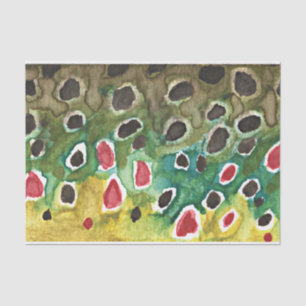 Only the Skin of the Beautiful Brown Trout Tissue Paper