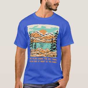 Only Thing You See at Night Camping Stars Camper S T-Shirt