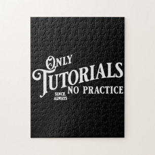Only tutorials, no practice jigsaw puzzle