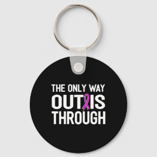 Only Way Out Is Through End Addiction Overcome Key Ring