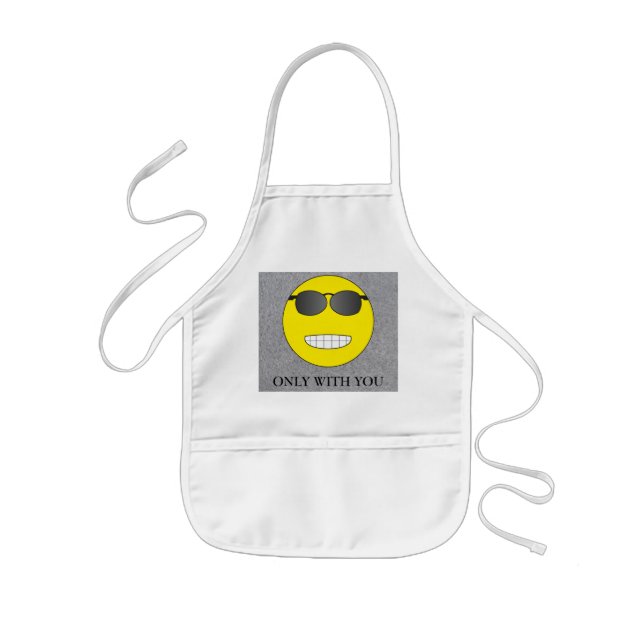 Only with you kids apron (Front)