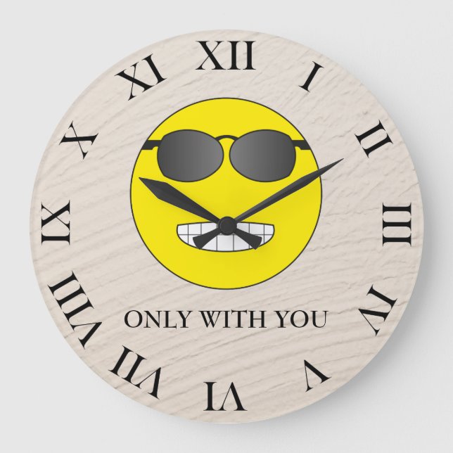 Only with you large clock (Front)