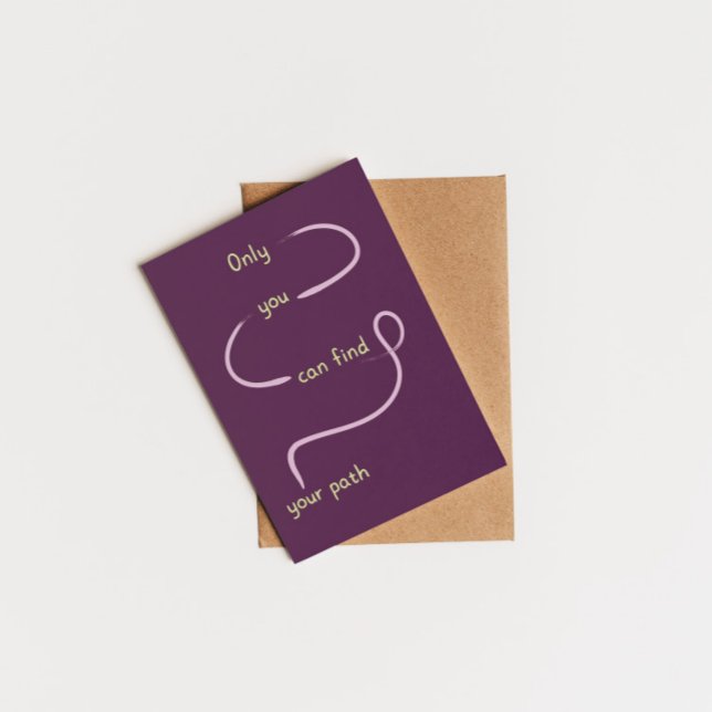 Only you can find your path inspiring quote postcard (Creator Uploaded)