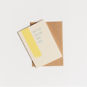 Only you can find your path inspiring quote postcard
