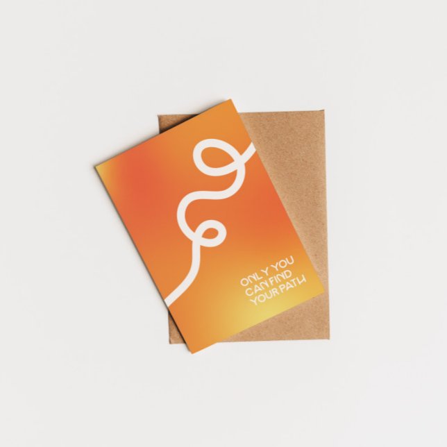 Only you can find your path inspiring quote postcard (Creator Uploaded)