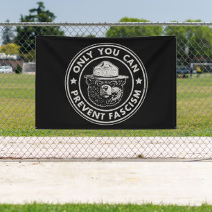 Only You Can Prevent Fascism Vintage Resist Banner