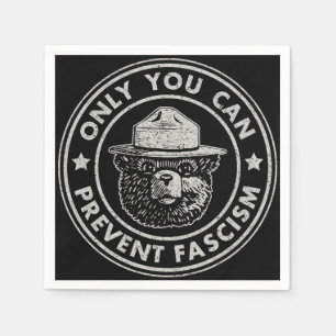 Only You Can Prevent Fascism Vintage Resist Napkin
