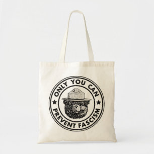 Only You Can Prevent Fascism Vintage Resist Tote Bag