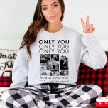 Only You Photo Collage Picture Shirt For Boyfriend<br><div class="desc">Surprise your special someone with the Only You Photo Collage Picture Shirt For Boyfriend, a heartfelt and personalised gift perfect for celebrating your love. This custom photo shirt allows you to print a unique photo collage featuring cherished memories, making it an unforgettable Christmas or birthday gift for your boyfriend. The...</div>