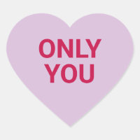 Only you purple cute Valentine's Day conversation