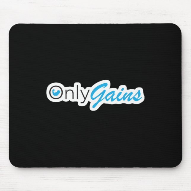 Onlygains Workout Bodybuilding Weightlifting Desig Mouse Pad (Front)
