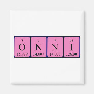Onni periodic table name magnet