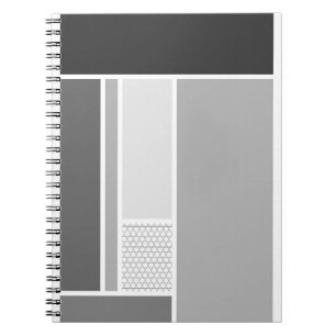 onochrome Geometric Blocks Notebook