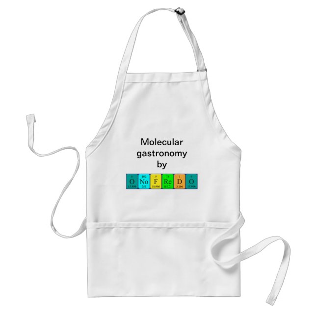 Onofredo periodic table name apron (Front)
