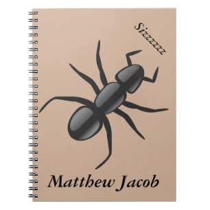 Onomatopoeia word sizzzzzz thinking ant sounds notebook