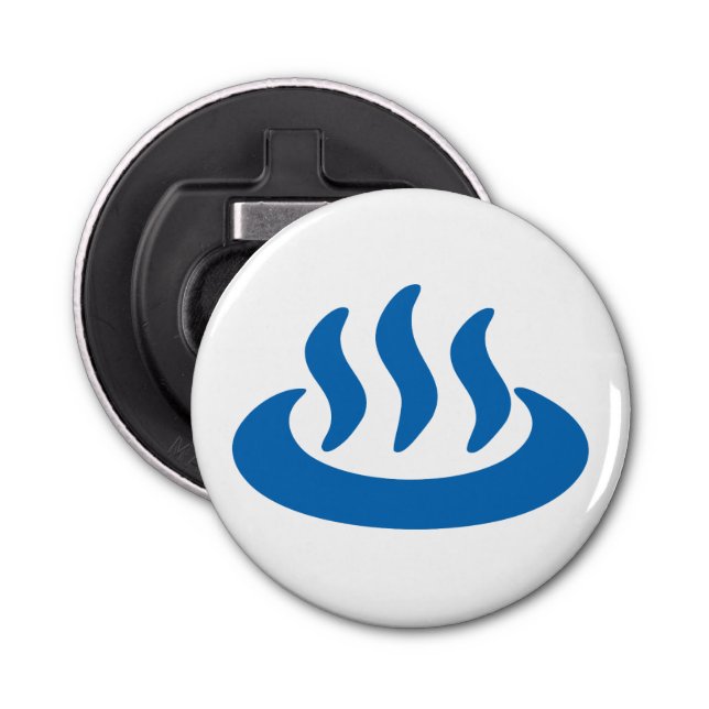 Onsen ♨ Hot Spring 温泉 Japanese Sign Bottle Opener (Front)