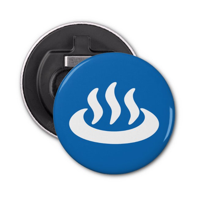 Onsen ♨ Hot Spring 温泉 Japanese Sign Bottle Opener (Front)