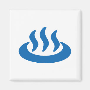 Onsen ♨ Hot Spring 温泉 Japanese Sign Magnet