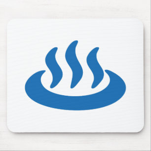 Onsen ♨ Hot Spring 温泉 Japanese Sign Mouse Pad