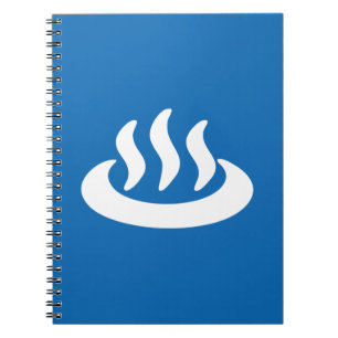 Onsen ♨ Hot Spring 温泉 Japanese Sign Notebook