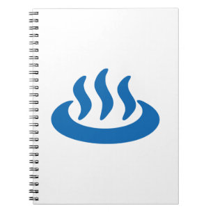 Onsen ♨ Hot Spring 温泉 Japanese Sign Notebook