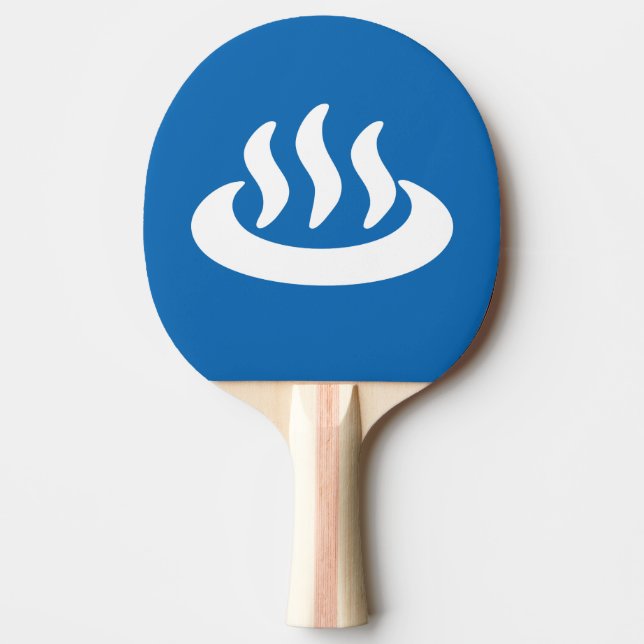 Onsen ♨ Hot Spring 温泉 Japanese Sign Ping Pong Paddle (Front)