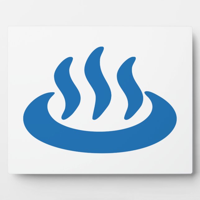 Onsen ♨ Hot Spring 温泉 Japanese Sign Plaque (Front)
