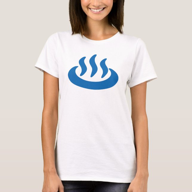 Onsen ♨ Hot Spring 温泉 Japanese Sign T-Shirt (Front)