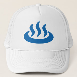 Onsen ♨ Hot Spring 温泉 Japanese Sign Trucker Hat