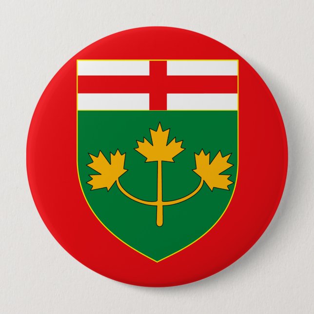 ONTARIO 10 CM ROUND BADGE (Front)