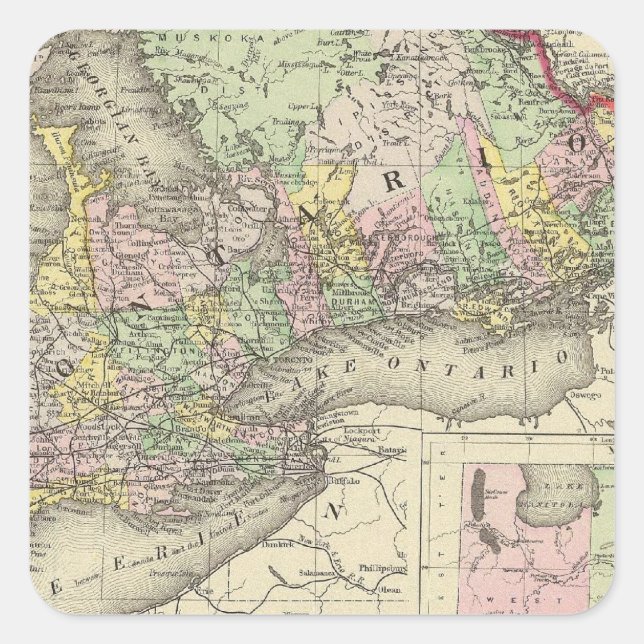 Ontario 2 square sticker (Front)