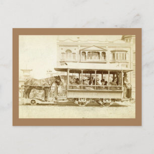 Ontario and San Antonio Heights Streetcar Vintage Postcard