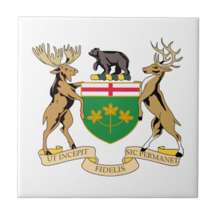 Ontario (Canada) Coat of Arms Tile