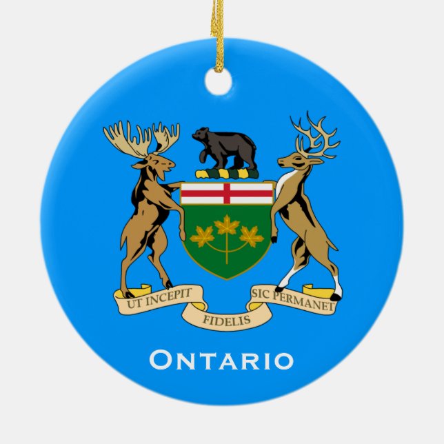 Ontario* Christmas Ornament (Back)