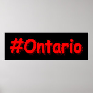 "#Ontario " Cute Design. Buy Now Poster