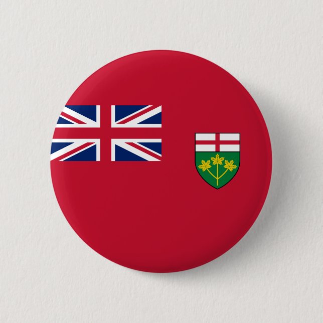 Ontario Flag 6 Cm Round Badge (Front)