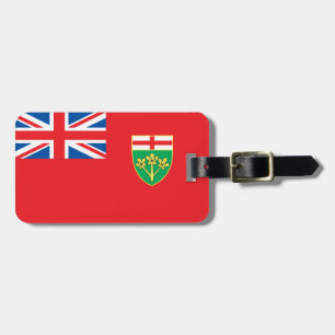 Ontario flag luggage tag