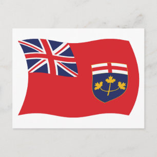 Ontario Flag Postcard