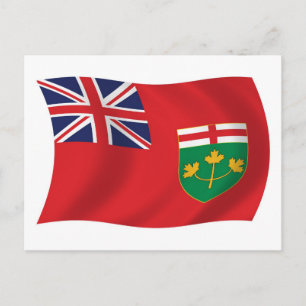 Ontario Flag Postcard