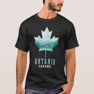Ontario Maple Leaf Moose Vintage Canada Canadian P T-Shirt
