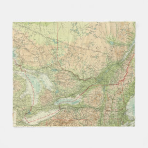 Ontario & Quebec Fleece Blanket