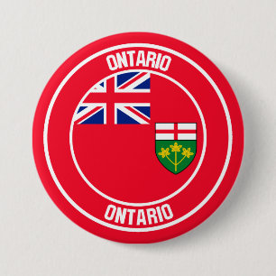 Ontario Round Emblem 7.5 Cm Round Badge
